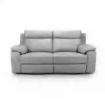 Modern 3 Seater Leather/Match Fixed or Reclining Sofa